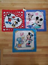 NOS Lot of 3 Vintage Walt Disney MICKEY & MINNIE MOUSE Scarf BANDANA USA Made picture