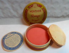 VERY RARE 1920S VINTAGE HEATHER OR-AMBER ROUGE UNUSED & PAPER INSERT NOS WOW picture