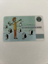 2003 Starbucks Gift Card- Winter PENGUINS - New - Mint - Old Logo picture
