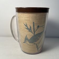 Vintage Gwen Frostic Plastic Insulated Mug with Handle Blue Jay Design picture