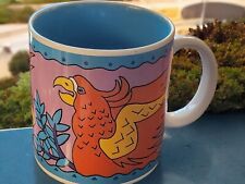Coffee Tea Mug Vtg San Diego Zoo Cockatoo Vibrant Design 3.5
