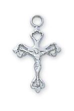 Sterling Silver Crucifix Size 0.5in Features 16in Long Chain picture