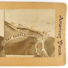 Alcatras Island San Francisco Stereoview c1880 Bay Shore Fort Point Gate A2176 picture