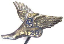 circa 1910 PS 20 NIKE WINGED FOOT enameled figural stick pin stickpin + picture