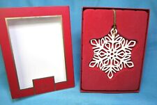 LENOX 2021 SNOW FANTASIES SNOWFLAKE Christmas Ornament New in Box #89258 picture