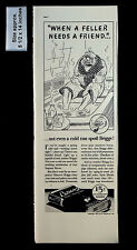 1937 Briggs Pipe Mixture Tobacco Man Cold Bathtub Vintage Print Ad 31149 picture