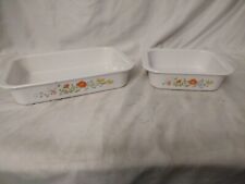 Vintage Corning Ware Wildflower Casserole Dishes picture