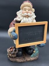 Christmas Santa Claus large figure with chalk board 12” Tall Decoration picture