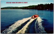 Crab Orchard Lake, Speed Boat, Illinois - Postcard  picture