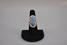 Vintage Navajo Sterling Silver Ring - Blue Sugilite - L. Yazzie - Size 7 picture