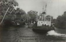Yankeetown FL Withlachochee River Steamer Boat Real Photo Postcard picture
