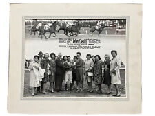Rare Turfotos Horse Racing 1965 “Wisest of All” 11”x14” Mounted Photograph B&W picture