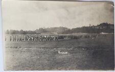 RPPC c1910 Camp Douglas, Wisconsin WI Parade National Guard Postcard Military picture