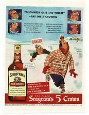 1943 Seagram's Five Crown Whiskey Russell Patterson artist Vintage Print Ad 2 picture
