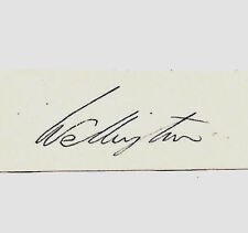 Duke of Wellington Autograph Reprint On Genuine Original Period 1815 Paper  picture