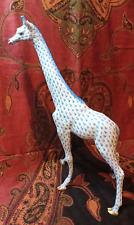 HEREND LARGE BLUE Giraffe 15.5