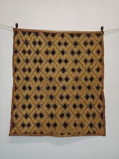 Antique Hand Woven Rare Kuba African Raffia Congo Traditional Cloth Textile picture