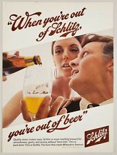 1968 Print Ad Schlitz Beer Happy Couple Pour Glass of Beer picture