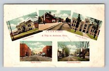 Amherst OH-Ohio, Photo Vignette, Points of Interest, Antique Vintage Postcard picture