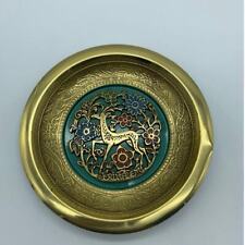 Collectible brass and enamel plate from Israel.  picture