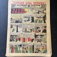 Sunday News New YOrk Complete Comic Section January 25 1948 Dick Tracy 16 Pages picture