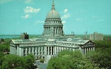 Postcard State Capitol Outstanding View Unique Construction Madison Wisconsin WI picture
