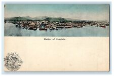 c1905 A View Of Harbor Of Honolulu Hawaii HI Unposted Antique Postcard picture