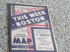 THIS WEEK IN BOSTON. Nov. 7, 1937 issue. Official Standard Weekly w/map picture