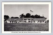 Pottstown PA-Pennsylvania, Hillside Motel, Rt. 422, Advertising Vintage Postcard picture