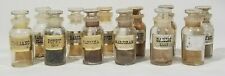 12 Vintage Glass Spice Bottles with Labels  picture