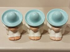 Lot of 3 Vintage Home Interiors Sleeping Siesta Mexican Man Ceramic Figurines picture