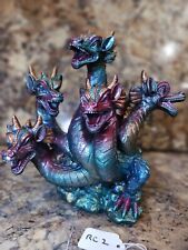 incense burner hand-painted 5 headed dragon picture