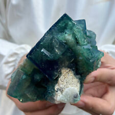 515g NATURAL Green Cube FLUORITE Quartz Crystal Cluster Mineral Specimen picture