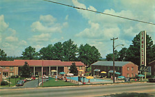 Columbus GA Georgia, Camellia Motel, Pool, Old Cars Advertising Vintage Postcard picture