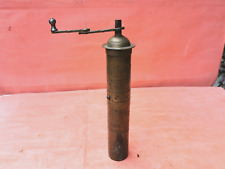 OLD ANTIQUE PRIMITIVE BRONZE OTTOMAN TUGRA SIGN COFFEE GRINDER WORKING  19th picture