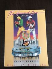 1995 Nebraska vs Miami Orange Bowl Official Football Game Program : Grand Era picture