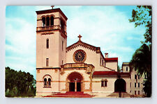 Postcard Florida Dade City FL St Leo College Cathedral Church 1960s Unposted  picture