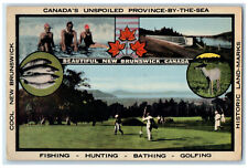 c1950's Historic Landmarks Beautiful New Brunswick Canada Multiview Postcard picture