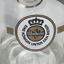 Warsteiner German Beer Glass Stein Mug 0.5 Liter Queen of Beers With Good Friend picture