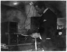 Photo:Marconi's assitant receiving wierless message,c1899 picture