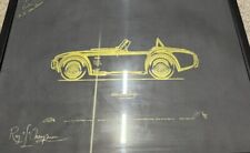 Carol Shelby 427 Cobra by RAJ limited ed gold leaf print 337/950 - NOS picture