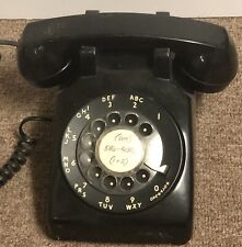 Vintage Western Electric Bell System Black Rotary Desk Phone Telephone Untested picture