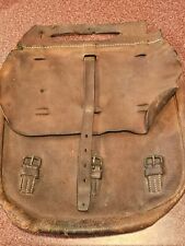 1904 Pattern US Army McClellan Cavalry Leather Saddle Bag w Tack Insignia L@@K picture