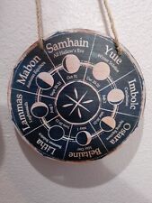 Wheel Of The Year Plaque Pagan And Wiccan Calander, Ritual And Gardening, Witchy picture