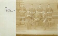 Postcard RPPC C-1905 German Military soldiers Louis Dreller undivided 23-6183 picture