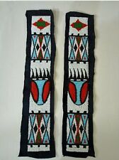 Handmade SIOUX Bead 2 Stripes 3 '' Wide , 20 '' Long For Powwow Regalia BWD48 picture