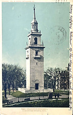 Postcard Evacuation Monument • Dorchester MA • White Border Post 1911 Somerville picture