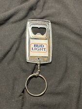 Vintage Bud Light Bottle Opener Keychain- 1990'S picture