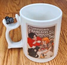Compagnie Francaise des Chocolats Mug 1998 Vintage French Design Ceramic Coffee picture
