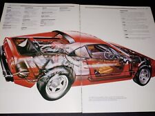 INSIDE VIEW ~ Ferrari 308 Illustrated Car Collectible Spec Article Print picture
